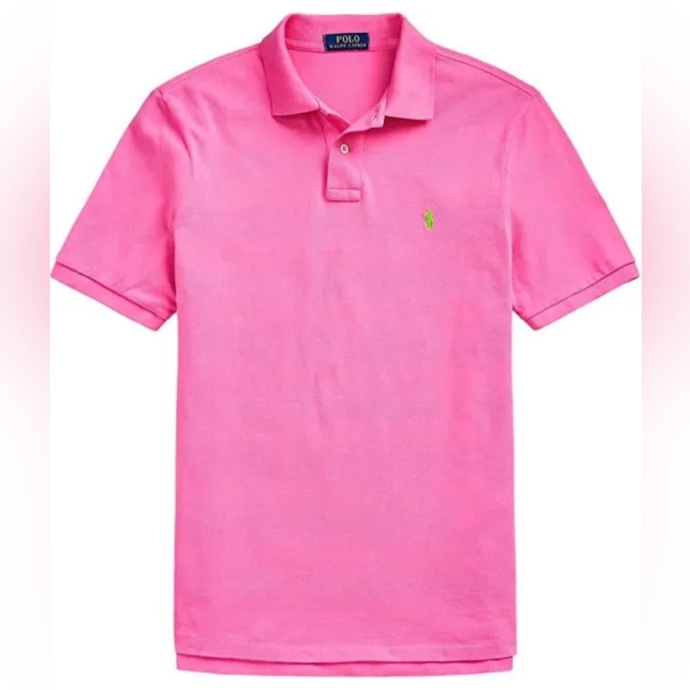 NWT POLO RALPH LAUREN Men's Classic Fit Polo Shirt Cotton Pink 1XB/1TG